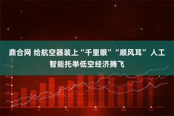 鼎合网 给航空器装上“千里眼”“顺风耳” 人工智能托举低空经济腾飞